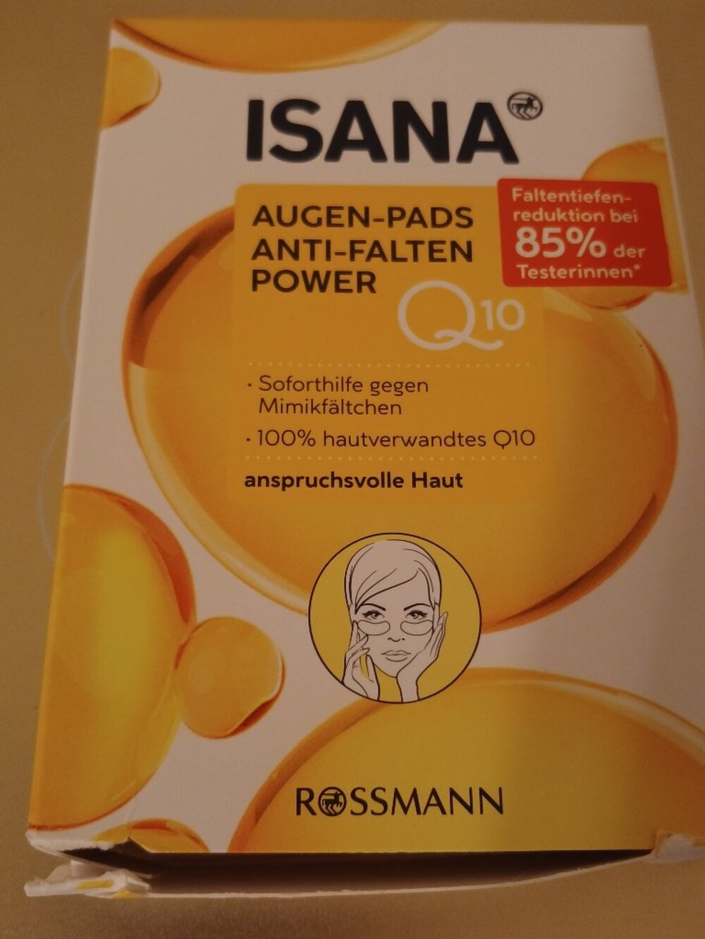 Isana Q10 Eye Pads Rossmann New Open Box German Skincare